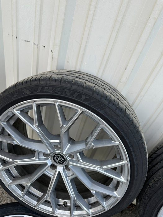 5x108 GWG Wheels 20x10.5 REARS 20x9 FRONTS FORD JAGUAR NEW NITTO TIRES