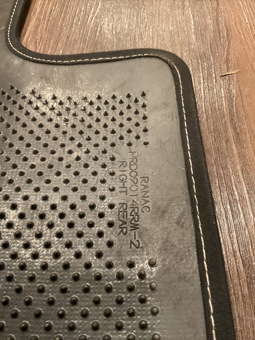 2017 DODGE CHARGER BLACK REAR PAIR LEFT RIGHT CARPET FLOOR MAT OEM