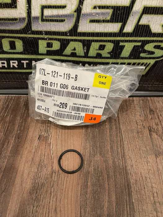2018 AUDI R8 V10 COOLANT THERMOSTAT GASKET SEAL (1) OEM GENUINE 07L-121-119-B