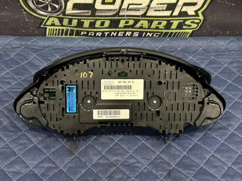 2014 AUDI R8 V10 SPEEDOMETER INSTRUMENTAL GAUGE CLUSTER OEM AUTO TRANSMISSION