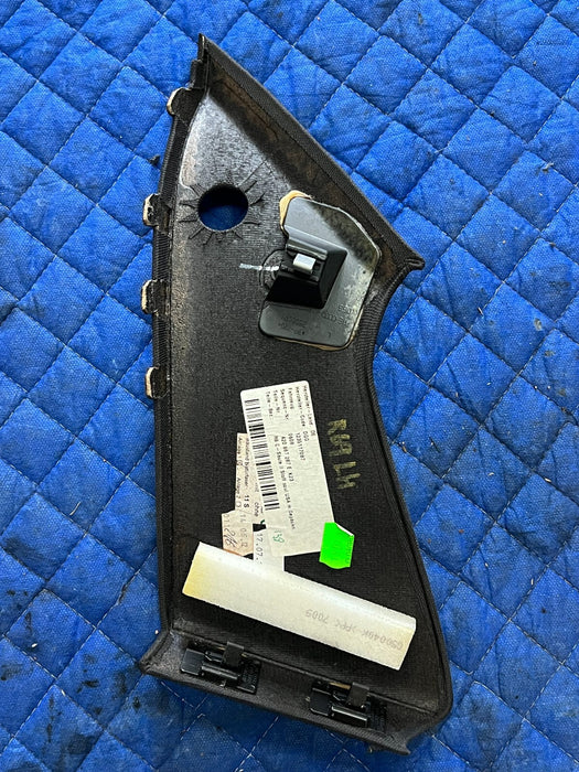 2012 AUDI R8 V8 OEM LEFT C PILLAR TRIM BLACK TWEETER SPEAKER HOLE 420867287