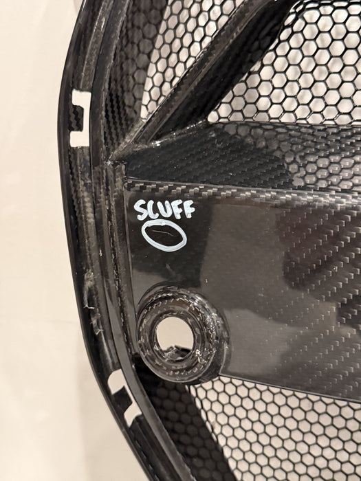 2024 BMW M3 M4 G80 G82 FRONT BUMPER CARBON FIBER GRILLE *CRACK/SCUFFS PICS 5-9*