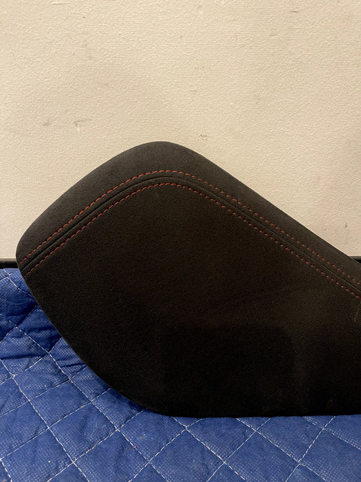 2017 NISSAN 370Z NISMO RED STITCHED ALCANTARA CENTER CONSOLE KNEE PAD PANELS OEM