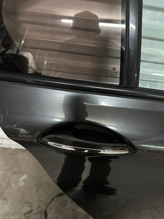 2011 BMW 550i F10 5 SERIES REAR RIGHT DOOR GRAPHITE METALLIC (A90)~MINOR SCUFFS~