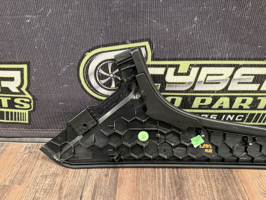 2014 PORSCHE 911 TURBO S 991 FRONT RIGHT CENTER CONSOLE LEATHER TRIM OEM *WEAR*