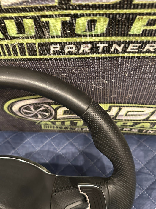 2014 AUDI R8 V10 BLACK LEATHER STEERING WHEEL W PADDLE SHIFTER OEM ~FLAW!!~