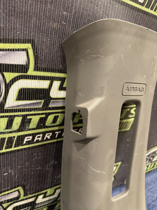 2017-2019 FORD F250 F350 F450 LEFT GRAY UPPER B PILLAR TRIM OEM~SCRATCHES~