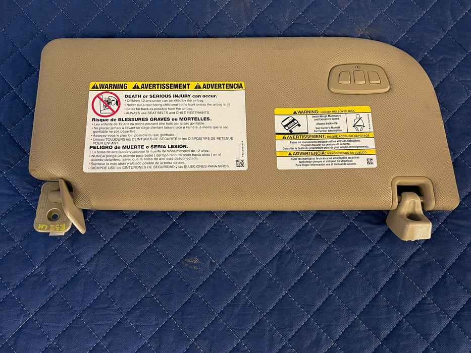 2017 2018 2019 FORD F250 F350 F450 LARIAT LEFT & RIGHT TAN OEM SUN VISORS