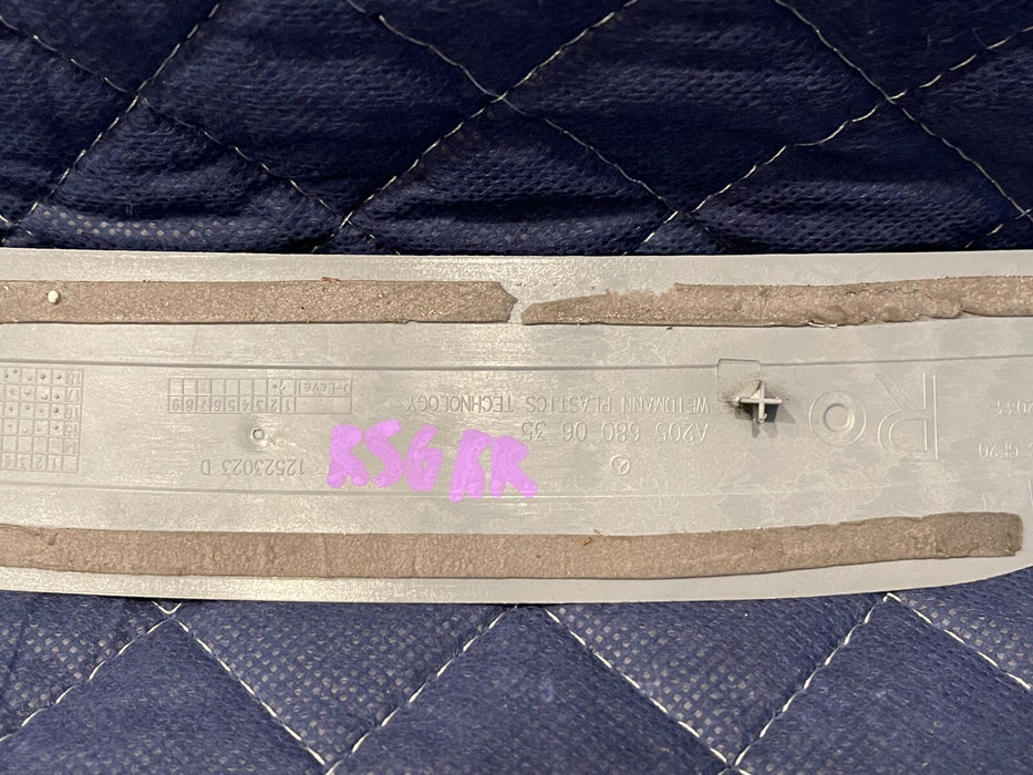 2019 MERCEDES-BENZ E63S AMG REAR LEFT & RIGHT SILL KICK PLATES TRIM OEM