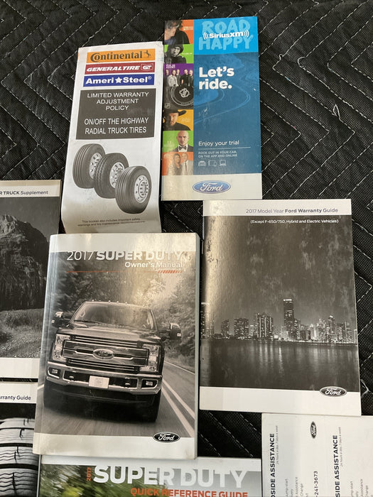 2017 FORD F250 F350 F450 OWNERS MANUAL BOOK OEM