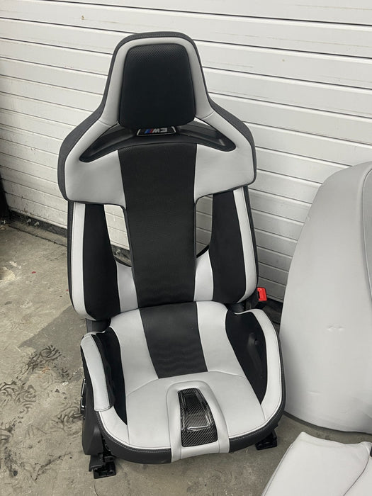 2024 BMW M3 M4 G80 G82 FRONT CARBON BUCKET SEATS REAR SEATS INTERIOR SET OEM