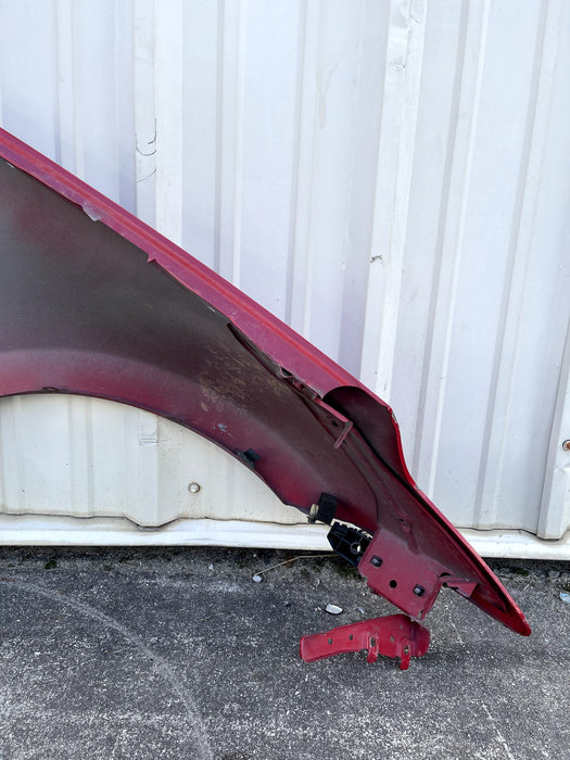 2017 NISSAN 370 NISMO FRONT DRIVER LEFT RED FENDER OEM (A54) *PAINT CHIPS* -READ