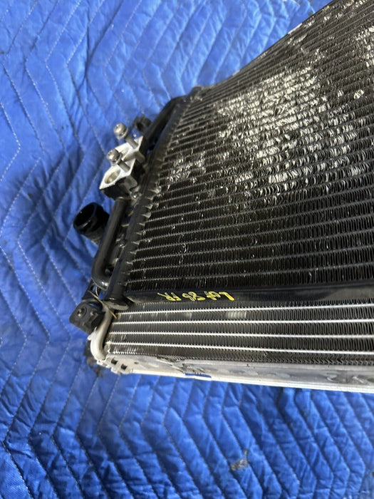 2017 AUDI R8 V10 FRONT RIGHT RADIATOR A/C CONDENSER 4S0816411 4S0121252B ~BENT~