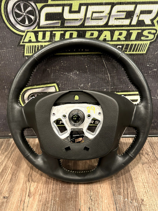 2016-19 NISSAN TITAN & XD LEATHER STEERING WHEEL W CRUISE OEM *READ/MINOR FLAWS*