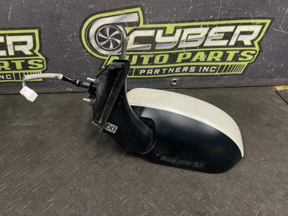 2016 NISSAN 370Z DRIVER SIDE DOOR MIRROR HEATED PEARL WHITE *QAB* OEM 2009-2020