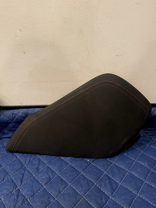 2017 NISSAN 370Z NISMO RED STITCHED ALCANTARA CENTER CONSOLE KNEE PAD PANELS OEM