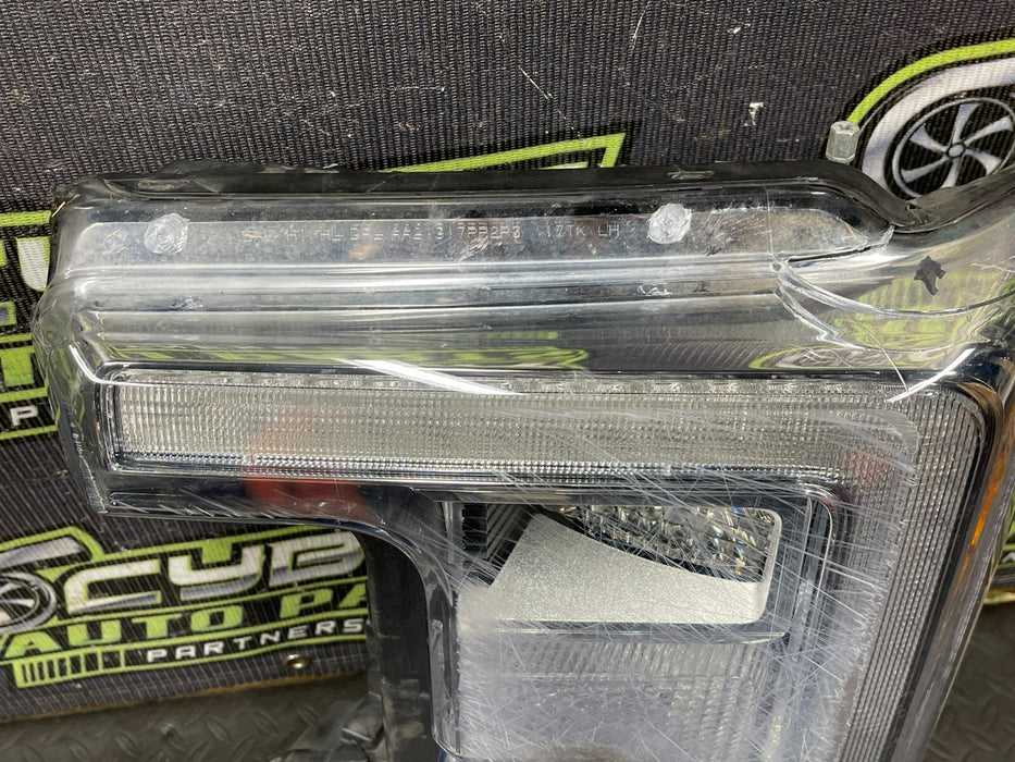 2017-2019 FORD F250 PLATINUM DRIVER HEADLIGHT FULL LED OEM *DAMAGED*