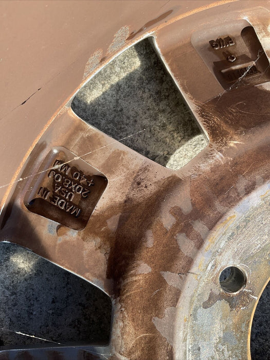 2017-2022 FORD F250 F350 F450 PLATINUM OEM WHEEL RIM (1) 20X8 *CURBRASH*