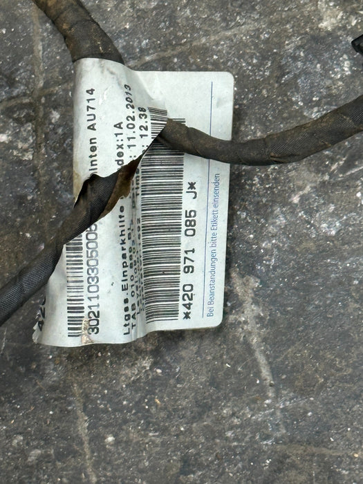 2014 AUDI R8 REAR BUMPER PARKING SENSOR HARNESS 420 971 085 ~READ!!~