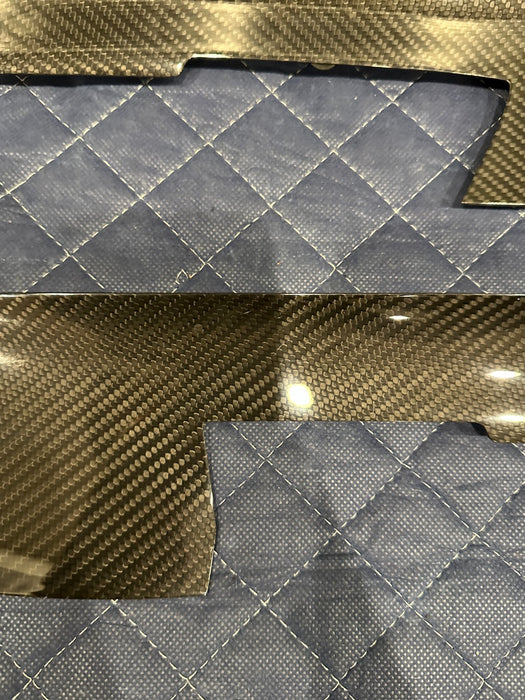 2014 AUDI R8 LEFT RIGHT CARBON FIBER CENTER CONSOLE COVER TRIM PANEL 423 863 337