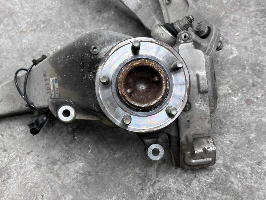 2015 JAGUAR F TYPE FRONT RIGHT KNUCKLE SPINDLE OEM EX53-3K185-AB *DAMAGE 7-8*