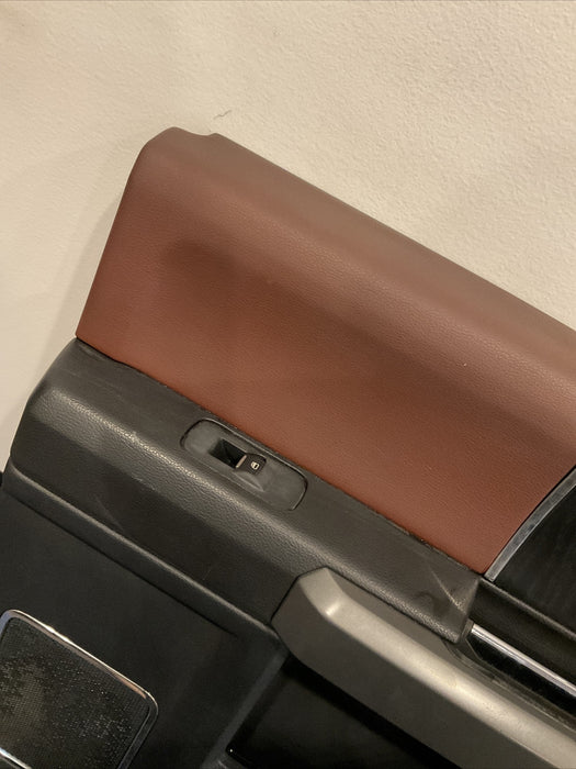 2017-2022 FORD F450 PLATINUM REAR RIGHT DARK MARSALA DOOR PANEL~COSMETIC FLAW~