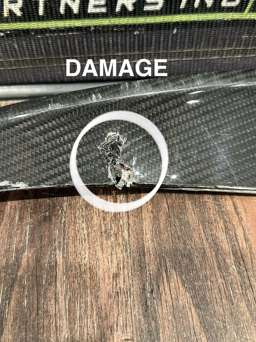 2017 2018 AUDI R8 PLUS PASSENGER RIGHT CARBON FIBER SPOILER TRIM OEM *READ DESC*