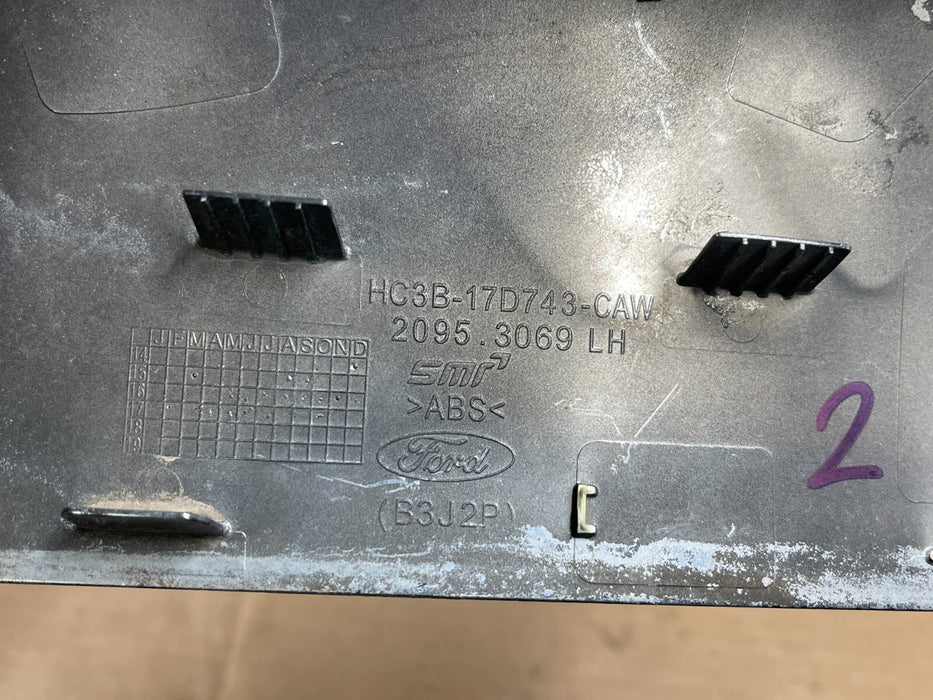 2017 FORD F250 F350 F450 DRIVER/ LEFT SIDE BLACK MIRROR CAP OEM *SCRATCHES*