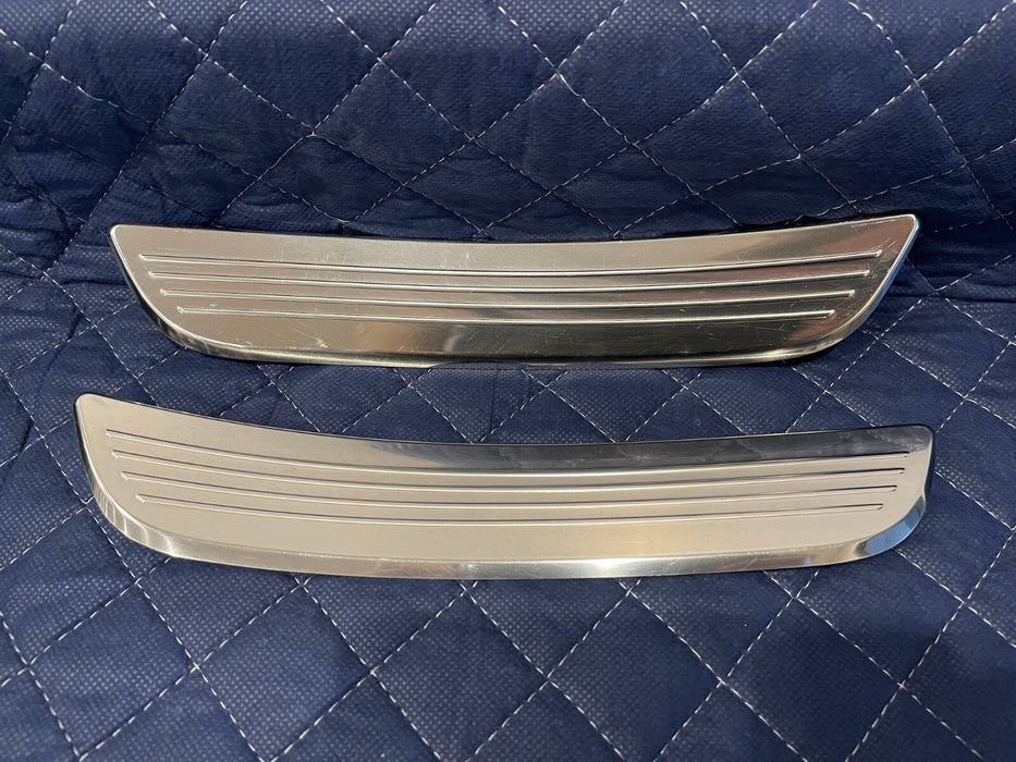 2019 MERCEDES-BENZ E63S AMG REAR LEFT & RIGHT SILL KICK PLATES TRIM OEM