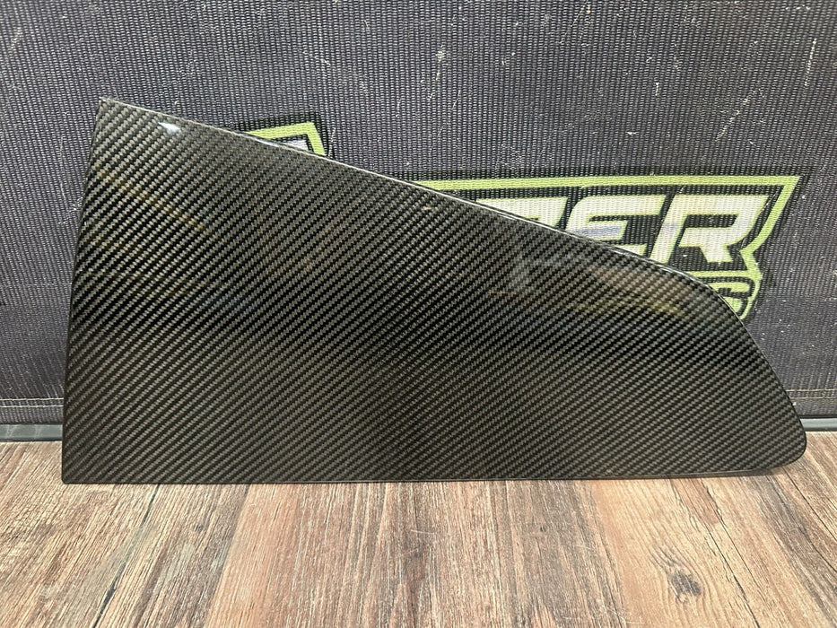 2021 AUDI R8 UPPER DRIVER LEFT CARBON FIBER TRIM OEM *MINOR PPF FLAW*