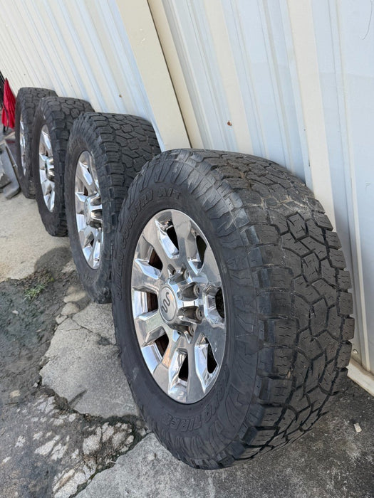 2017 FORD F250 KING RANCH WHEELS RIMS 35X11.50R20 TOYO OPEN COUNTRY A/T TIRES