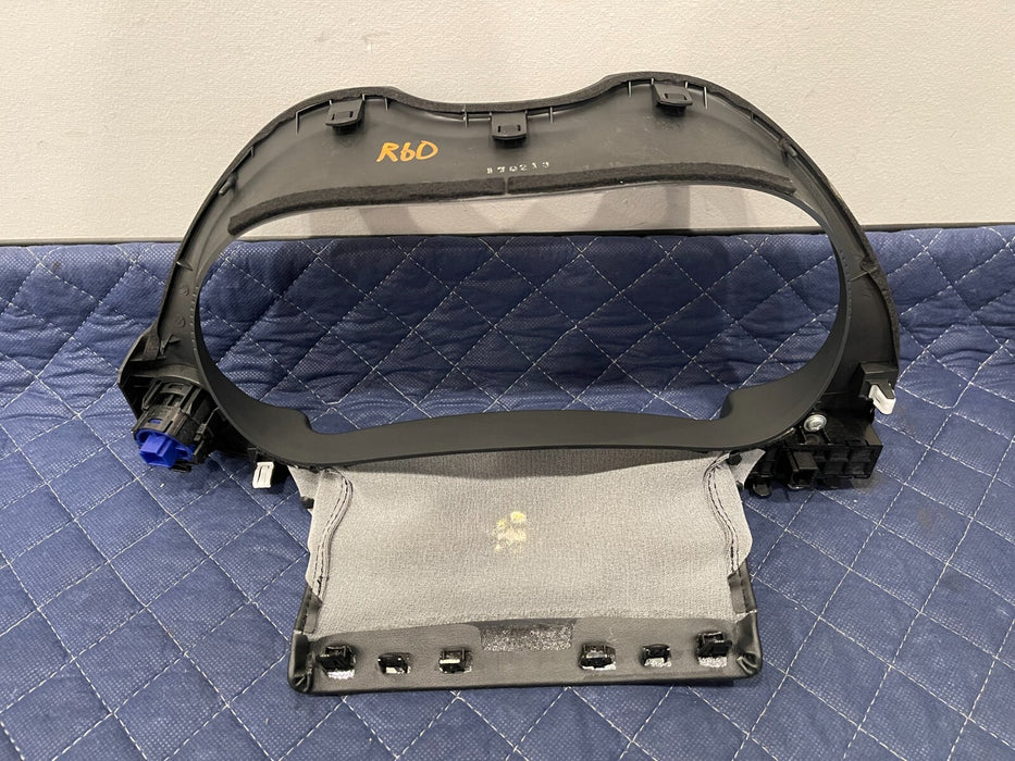 2017 INFINITI Q50 RED SPORT GAUGE CLUSTER SURROUND TRIM BEZEL W/ PUSH START OEM