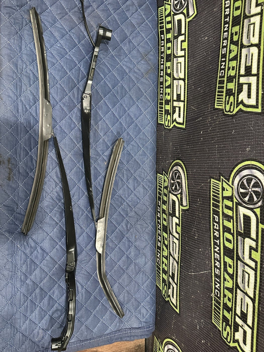 2015 JAGUAR F TYPE R FRONT LEFT & RIGHT WINDSHIELD WIPER ARM SET PAIR OEM