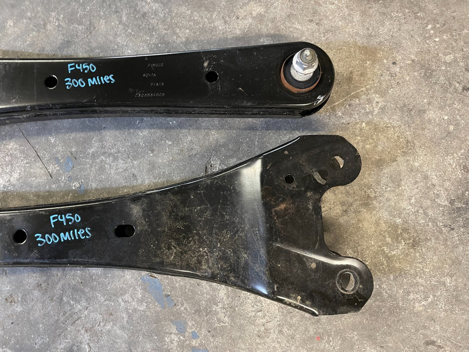 2021 FORD F450 DIESEL SUPERDUTY FRONT LEFT & RIGHT RADIUS CONTROL ARMS 300 MILES