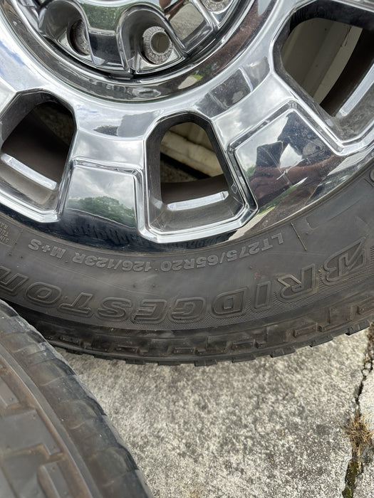 2024 FORD F250 KING RANCH OEM WHEELS RIMS TIRES 20X8 LT275/65/R20 PC3C 1007 BA