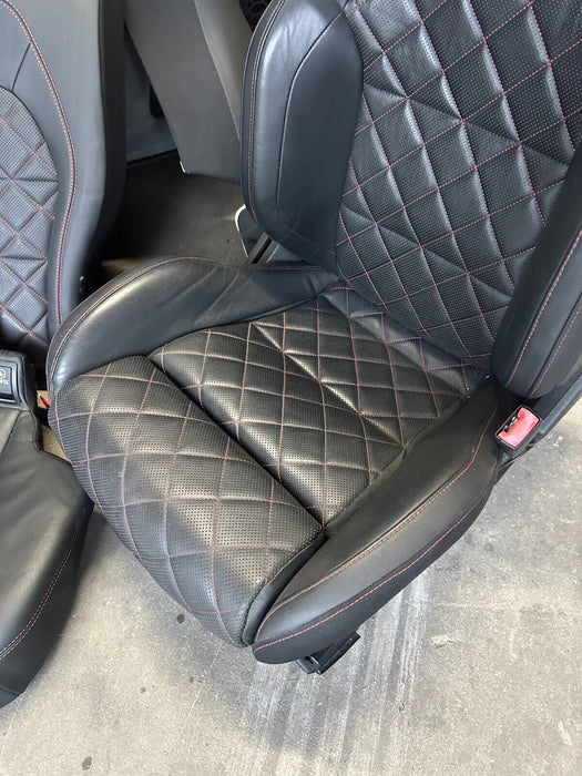 2015 MERCEDES C63S AMG EDITION 1 SEDAN W205 REAR SEATS DIAMOND STITCH OEM