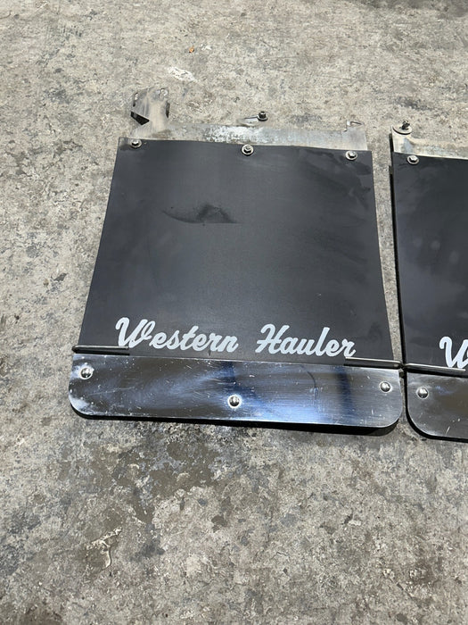 2020-2022 FORD F350 F450 MUD FLAPS SPLASH SHIELD WITH CHROME OEM