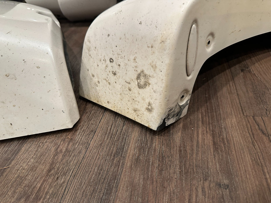 2017 2018 2019 FORD F350 FRONT REAR LEFT RIGHT WHITE FENDER FLARE SET OEM