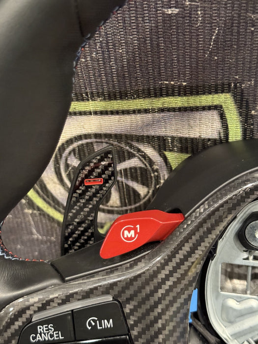 2024 BMW M3 M4 G80 G82 STEERING WHEEL W CARBON FIBER & PADDLE SHIFTERS OEM *#14*