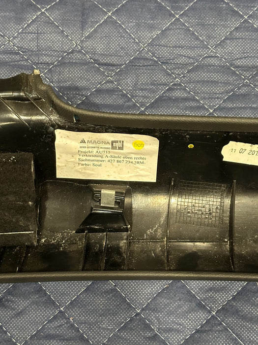 2014 AUDI R8 SPYDER RIGHT PASSENGER A PILLAR OEM 427 867 234 A
