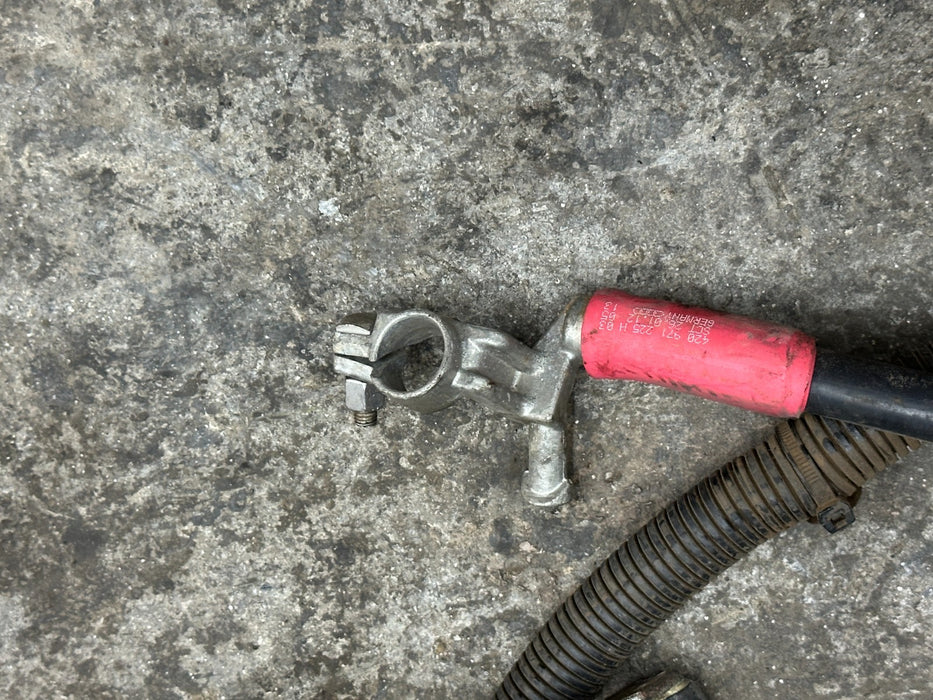 2014 AUDI R8 OEM POSITIVE CABLE & ALTERNATOR STARTER HARNESS 420971225 420971224