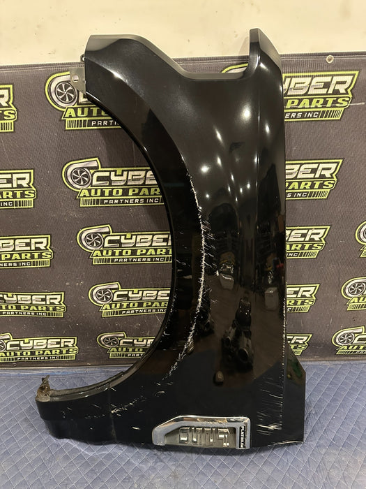 2017-2022 FORD F250 F350 PLATINUM BLACK DRIVER LEFT FENDER OEM *SCRATCHES 5-8*