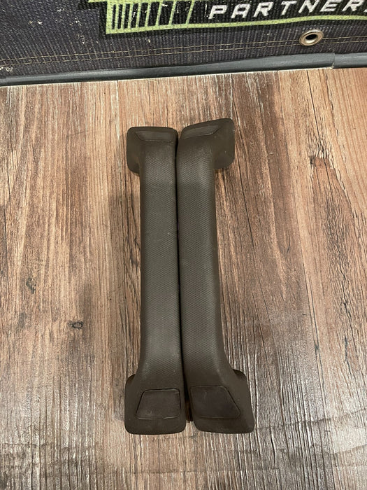 2017-2019 FORD F250 F350 KING RANCH LEFT RIGHT B PILLAR HANDLES OEM *MINOR WEAR*