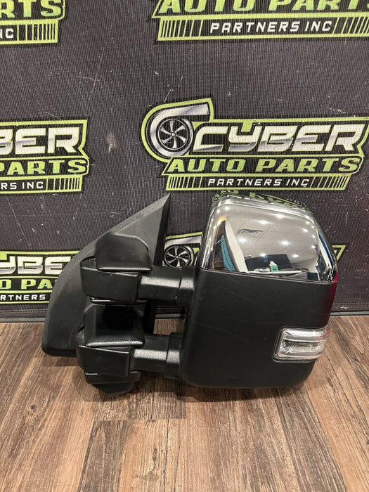 2023-2024 FORD F350 LEFT DRIVER CHROME CAP TOW MIRROR W CAMERA OEM