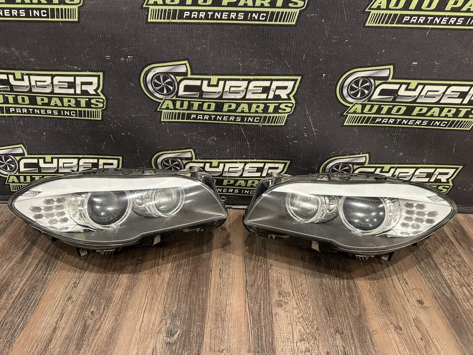 2011 BMW 550i XDRIVE 5 SERIES LEFT RIGHT PAIR XENON HID ADAPTIVE HEADLIGHTS