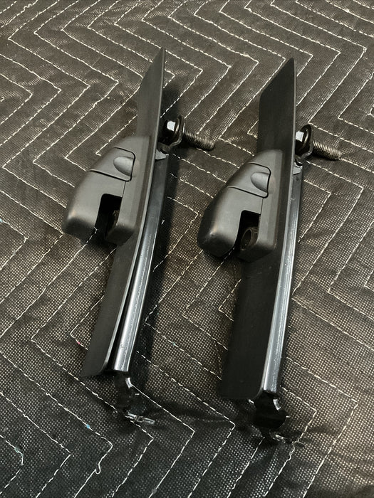 2019 FORD F350 PLATINUM DIESEL FRONT LEFT RIGHT SEAT BELT ADJUSTER BLACK SET OEM