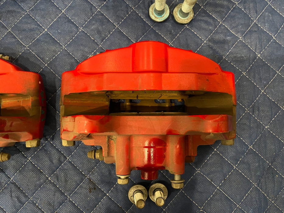 2017 NISSAN 370Z NISMO FRONT REAR LEFT RIGHT RED AKEBONO BRAKE CALIPERS OEM READ