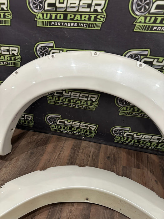 2017 2018 2019 FORD F350 FRONT REAR LEFT RIGHT WHITE FENDER FLARE SET OEM