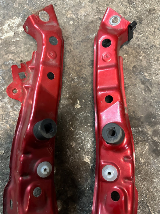 2014 TOYOTA PRIUS LEFT RIGHT RADIATOR SIDE SUPPORT BRACKETS OEM 53204-12060