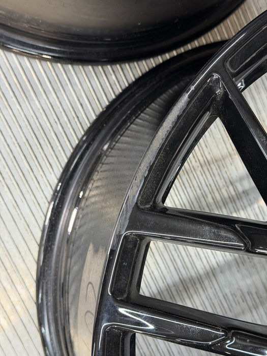 2017 2018 AUDI R8 GENUINE OEM 20" BLACK OPTIC WHEELS RIMS 4S0-601-025 SET (4)